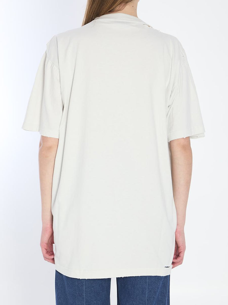 Distressed Cotton Shirt