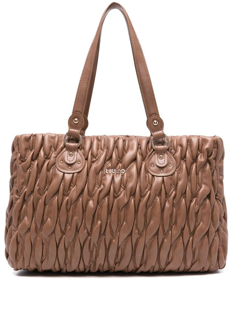 Liu Jo Brown Quilted Shoulder Bag