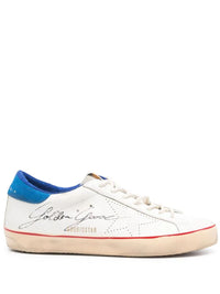 Golden Goose "Super Star" Leather Upper With Signature Suede Tongue And Heel Skate Star Sneakers Shoes