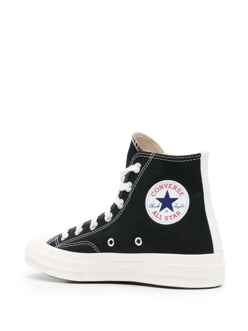 Converse X Comme Des Garçons Play Small Red Heart High-Top Sneakers Shoes