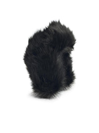 Ruslan Baginskiy 'Aviator' Black Faux Fur Beanie
