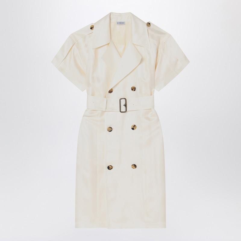 Burberry Ivory Trench Dress In