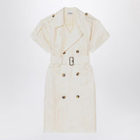 Burberry Ivory Trench Dress In