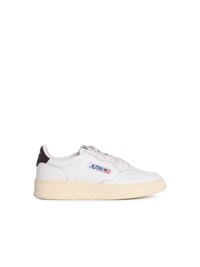 Autry 'Medalist Low' White Leather Sneakers