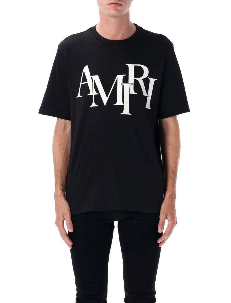 Amiri Staggered Logo Tee