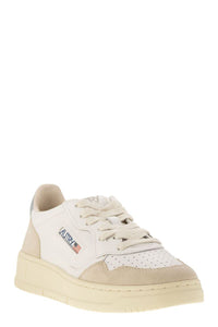 Autry Medalist Low - Leather And Suede Sneakers