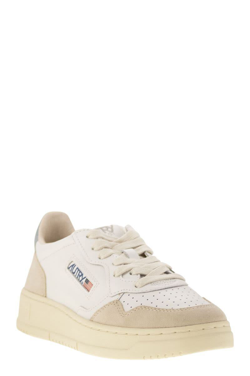 Autry Medalist Low - Leather And Suede Sneakers