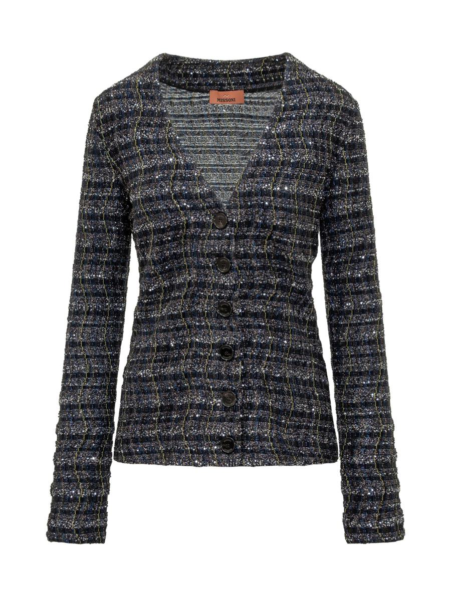 Missoni Missoni Knitted Cardigan With Lurex Trim