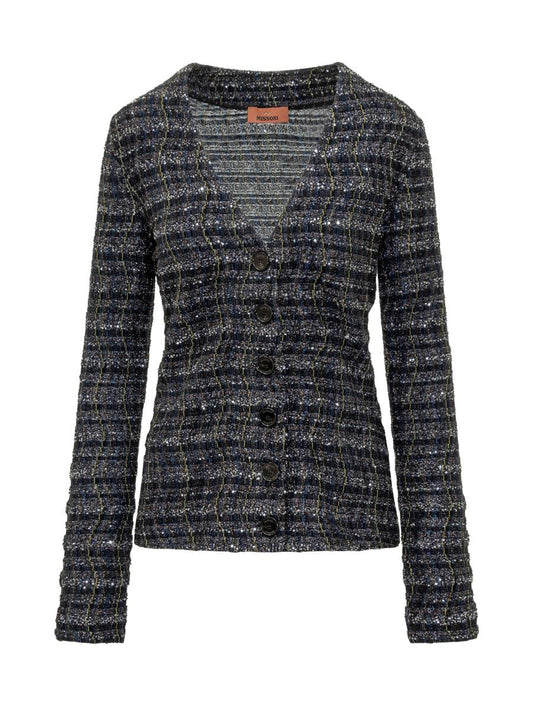 Missoni Missoni Knitted Cardigan With Lurex Trim