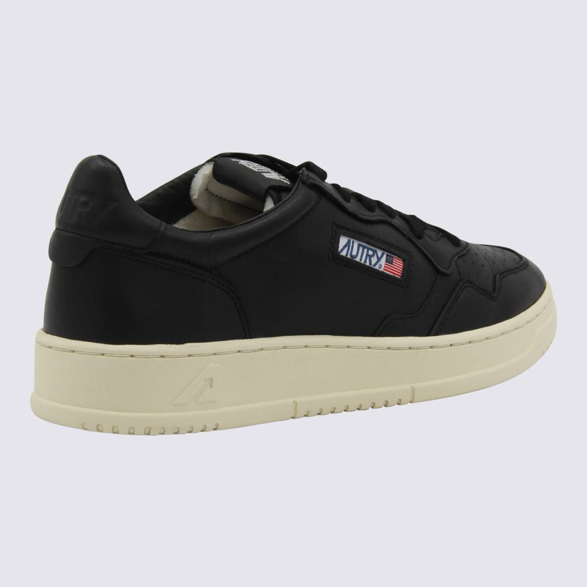 Autry Black Leather Medalist Sneakers