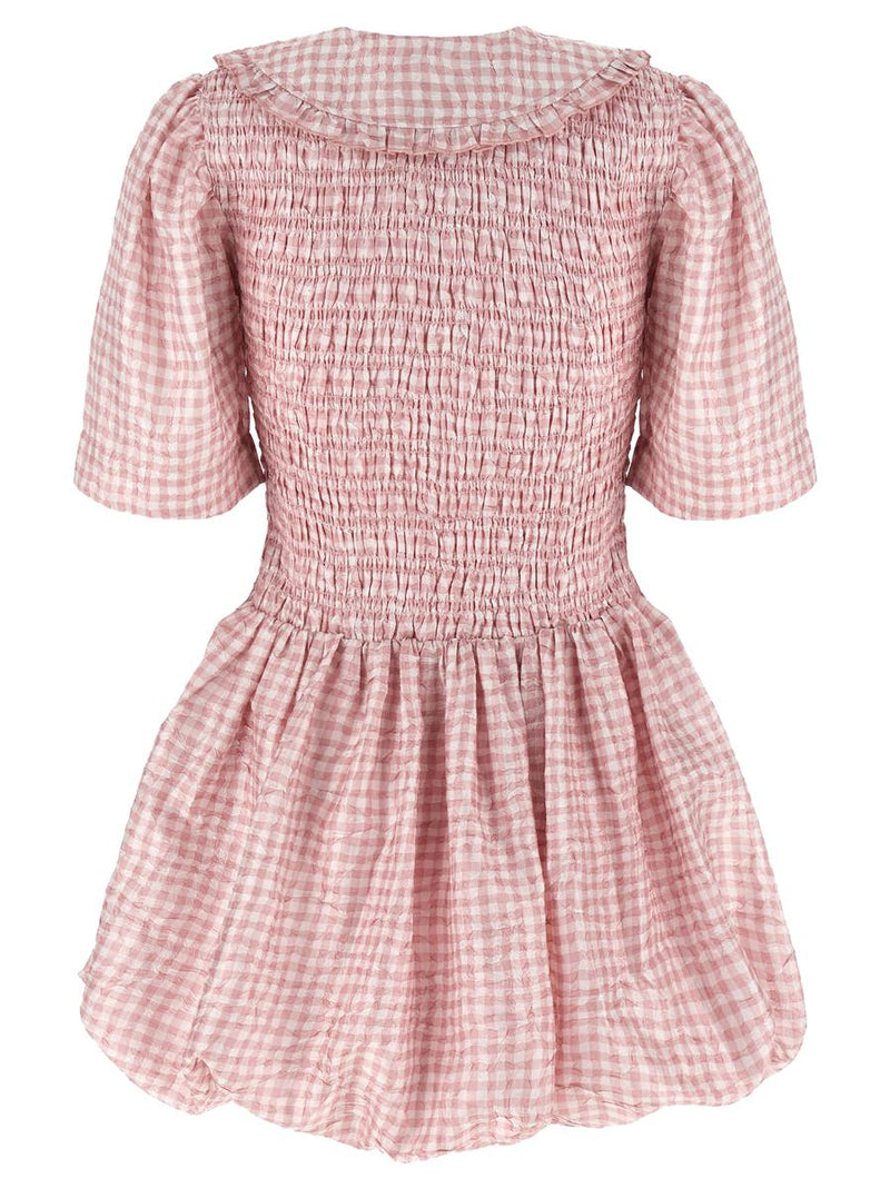 Ganni 'Pink Check' Dress
