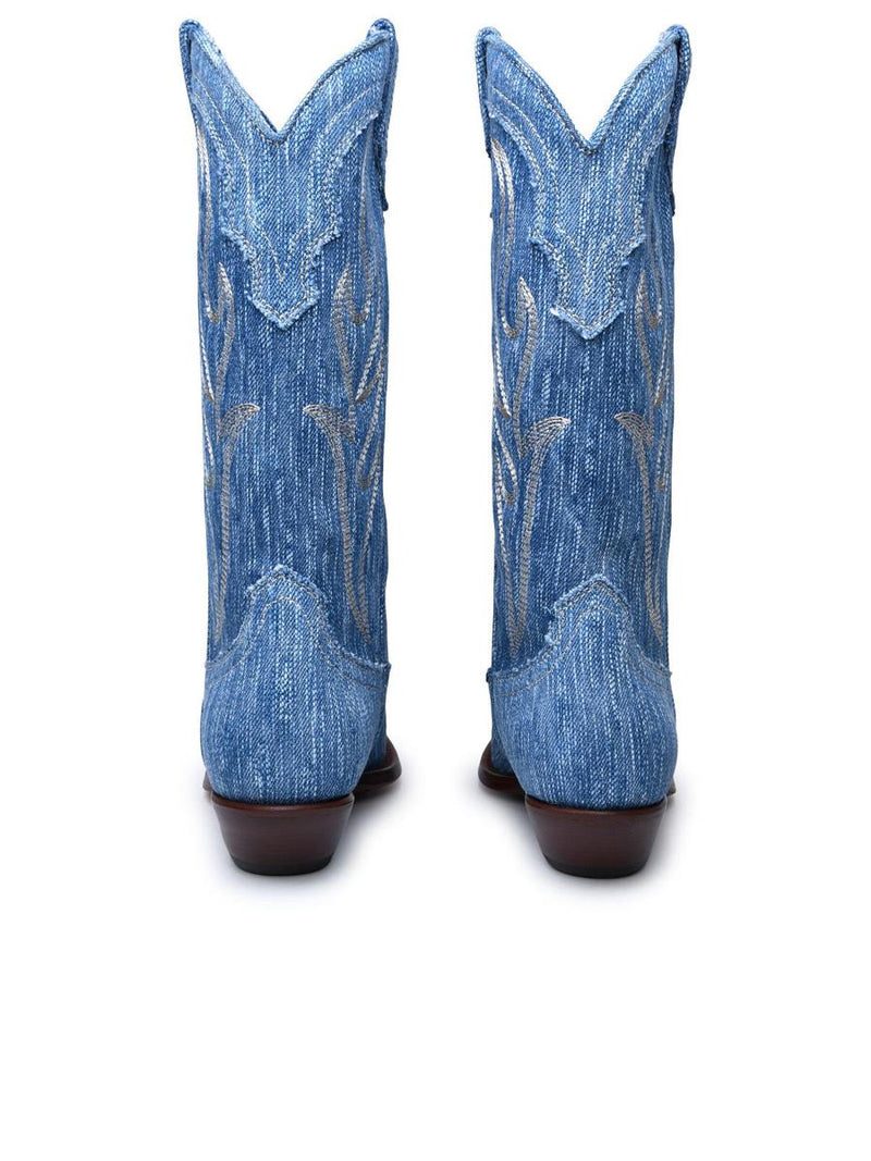 Sonora Light Blue Denim Boots