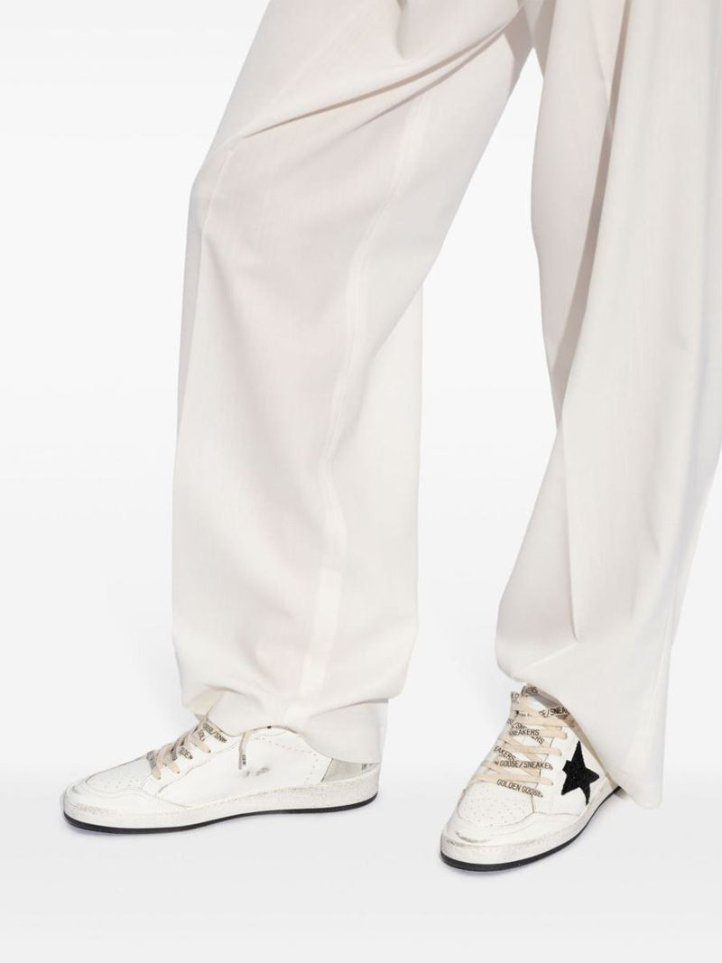 Golden Goose 'Ball Star' Sneakers With Glitter Heel