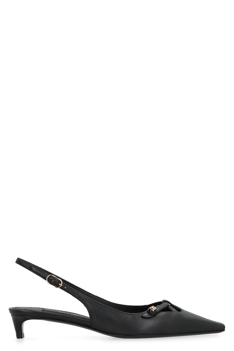 Dolce & Gabbana Leather Slingback Pumps