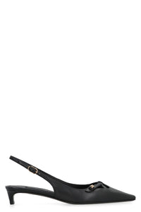 Dolce & Gabbana Leather Slingback Pumps