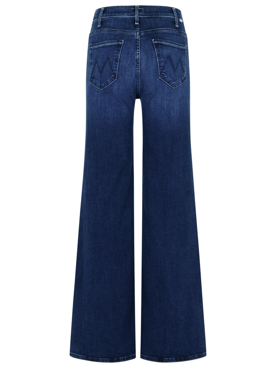 Mother 'The Hustler Roller Sneak' Blue Cotton Jeans