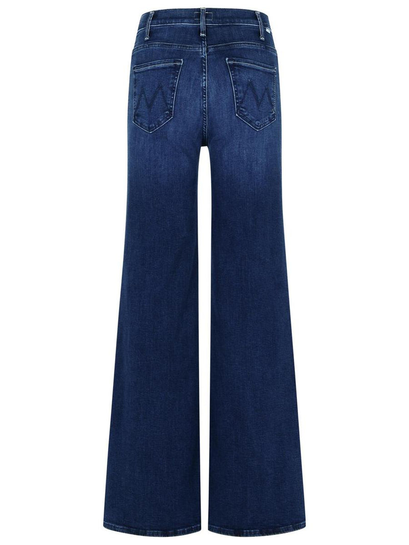 Mother 'The Hustler Roller Sneak' Blue Cotton Jeans