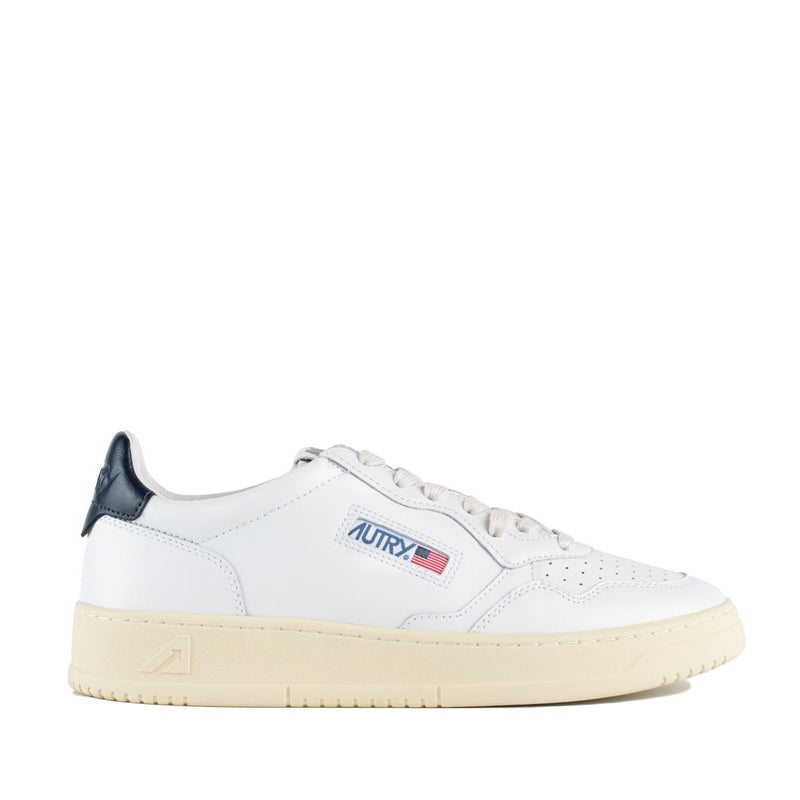 Autry Medalist Low Leather Sneakers Color White And Space