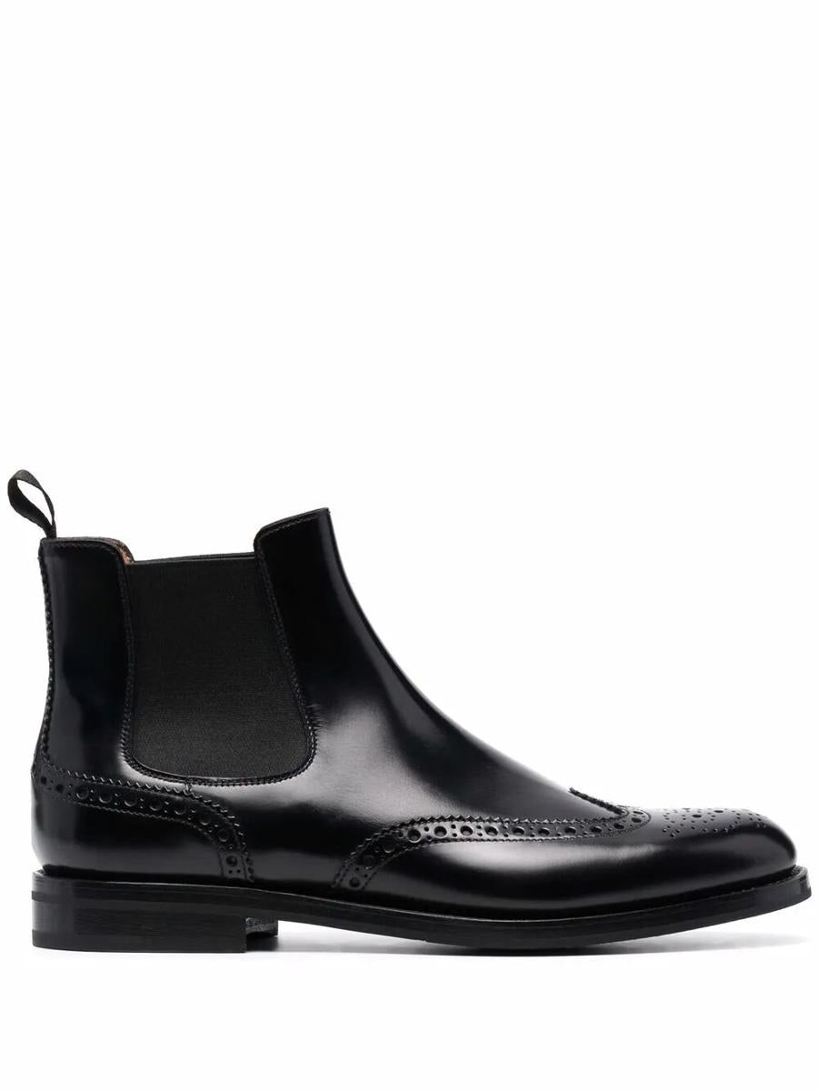 Church'S Charlize Brogue-Detail Chelsea Boots Shoes