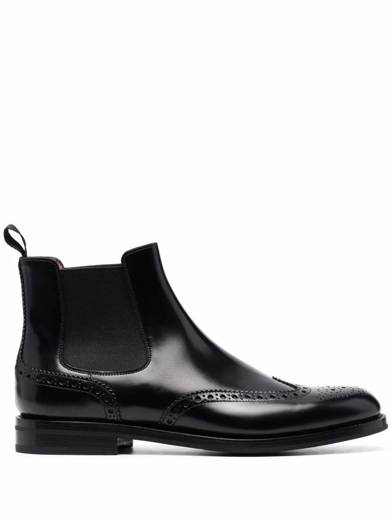 Church'S Charlize Brogue-Detail Chelsea Boots Shoes