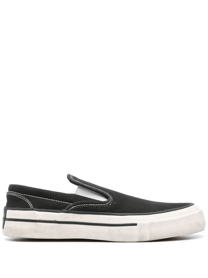 Rhude Washed Canvas Slip On Sneaker Shoes