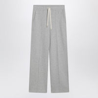 Weekend Max Mara Light Grey Cotton-Fleece Trousers