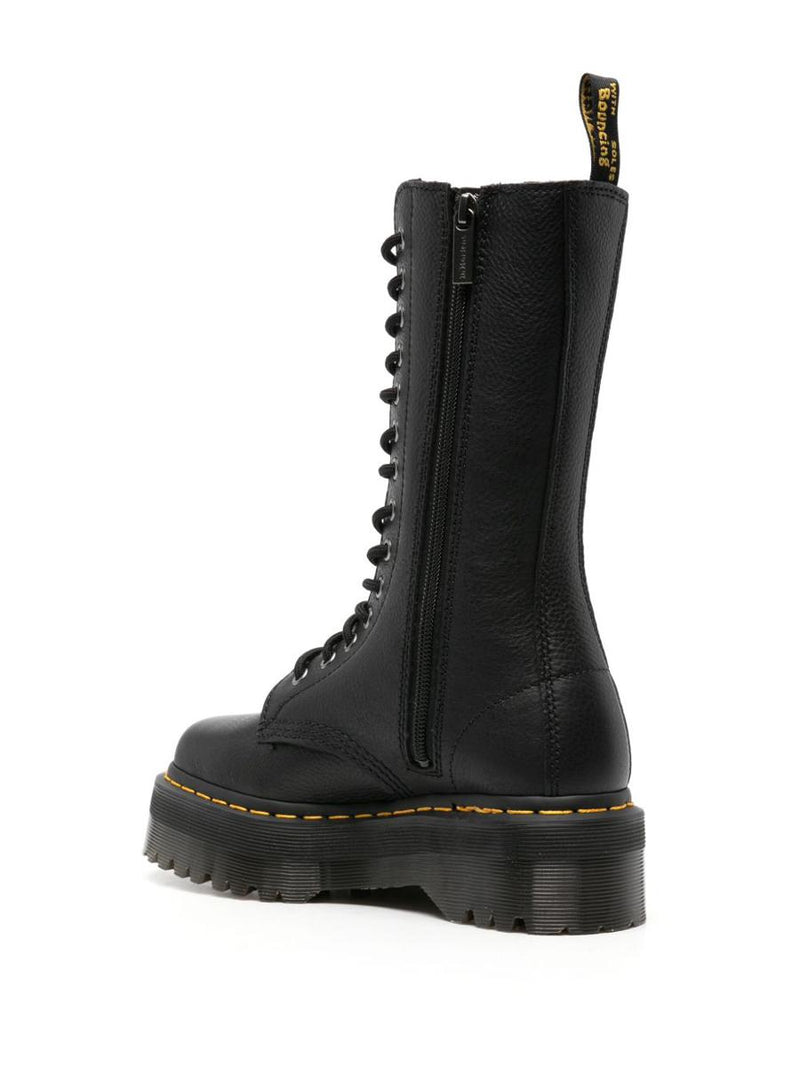 Dr. Martens 1B99 Lace-Up Boots In Black Pisa Leather