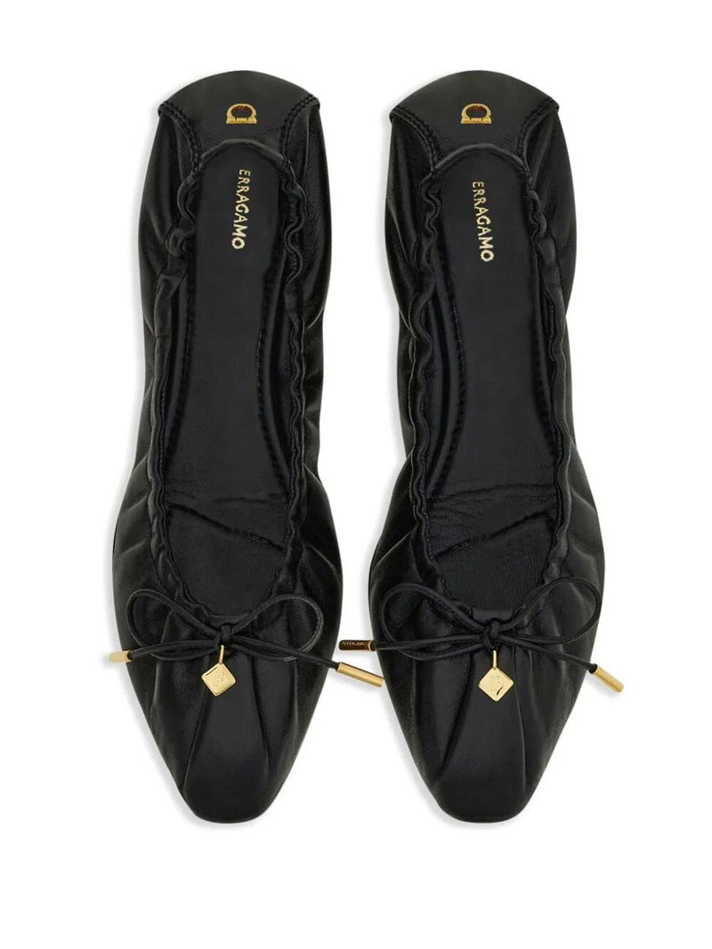 Salvatore Ferragamo Joelle Elasticated Ballet Flat Shoes