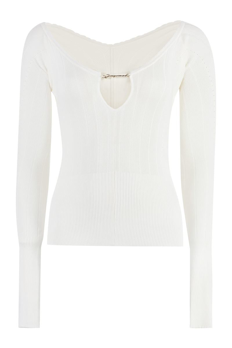 Jacquemus Pralù Knitted Viscosa-Blend Top