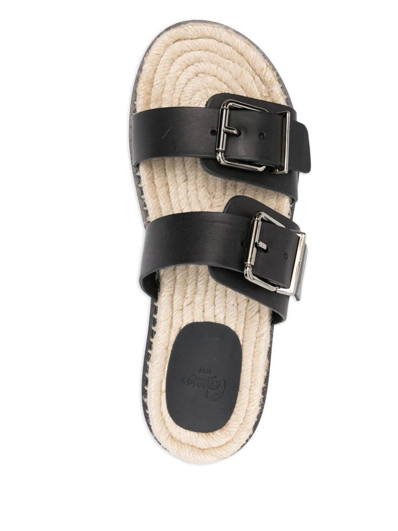 Castañer Ter Leather Flat Sandals