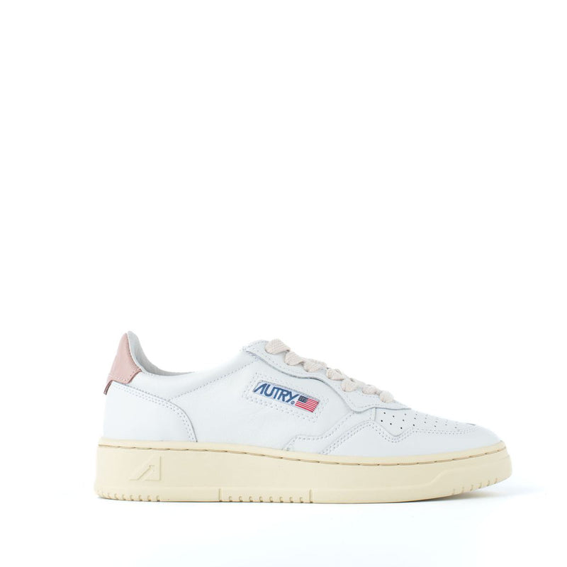 Autry Leather Sneakers With Pink Detail