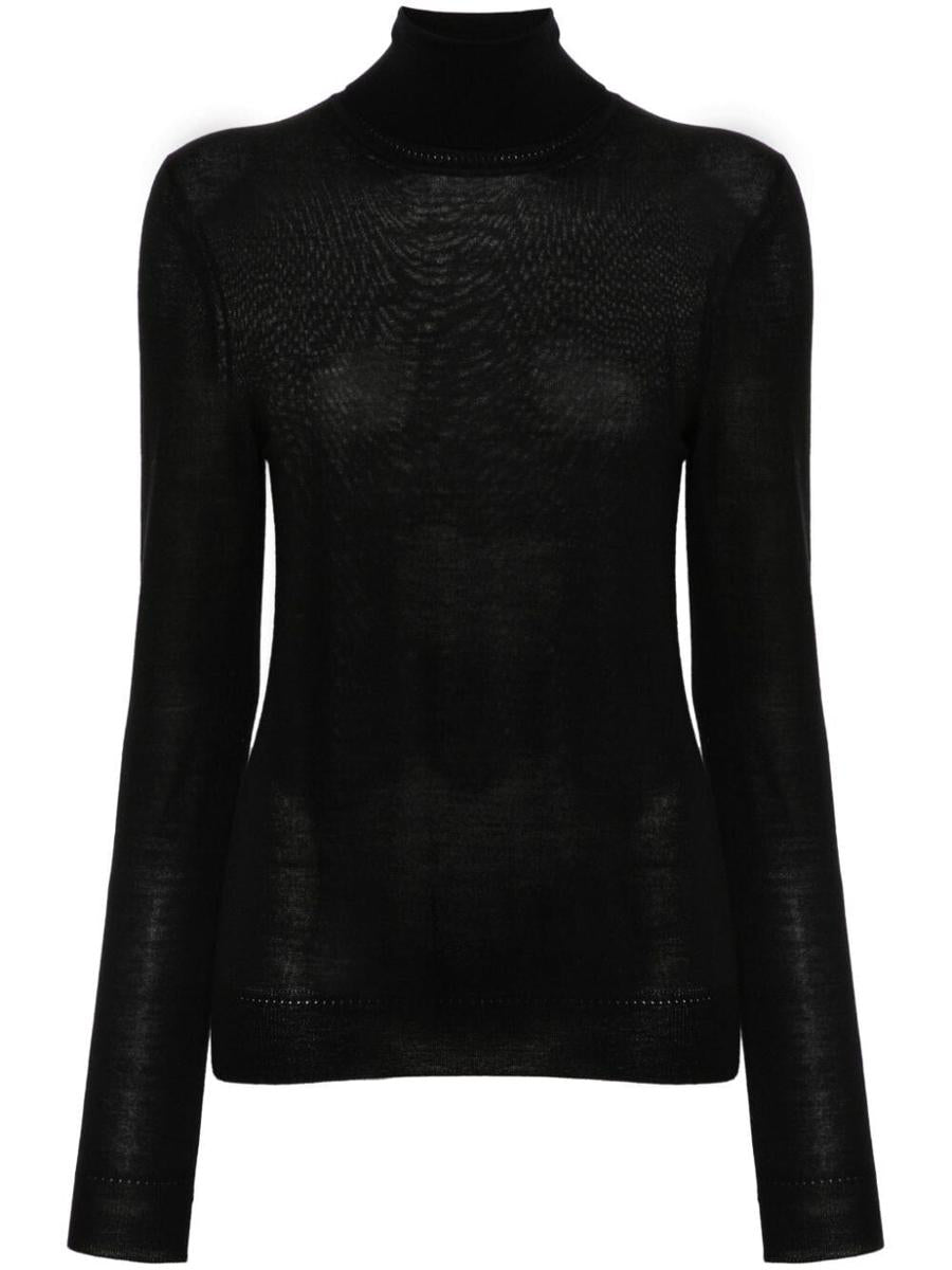 Saint Laurent Cassandre Wool Turtleneck Sweater Clothing