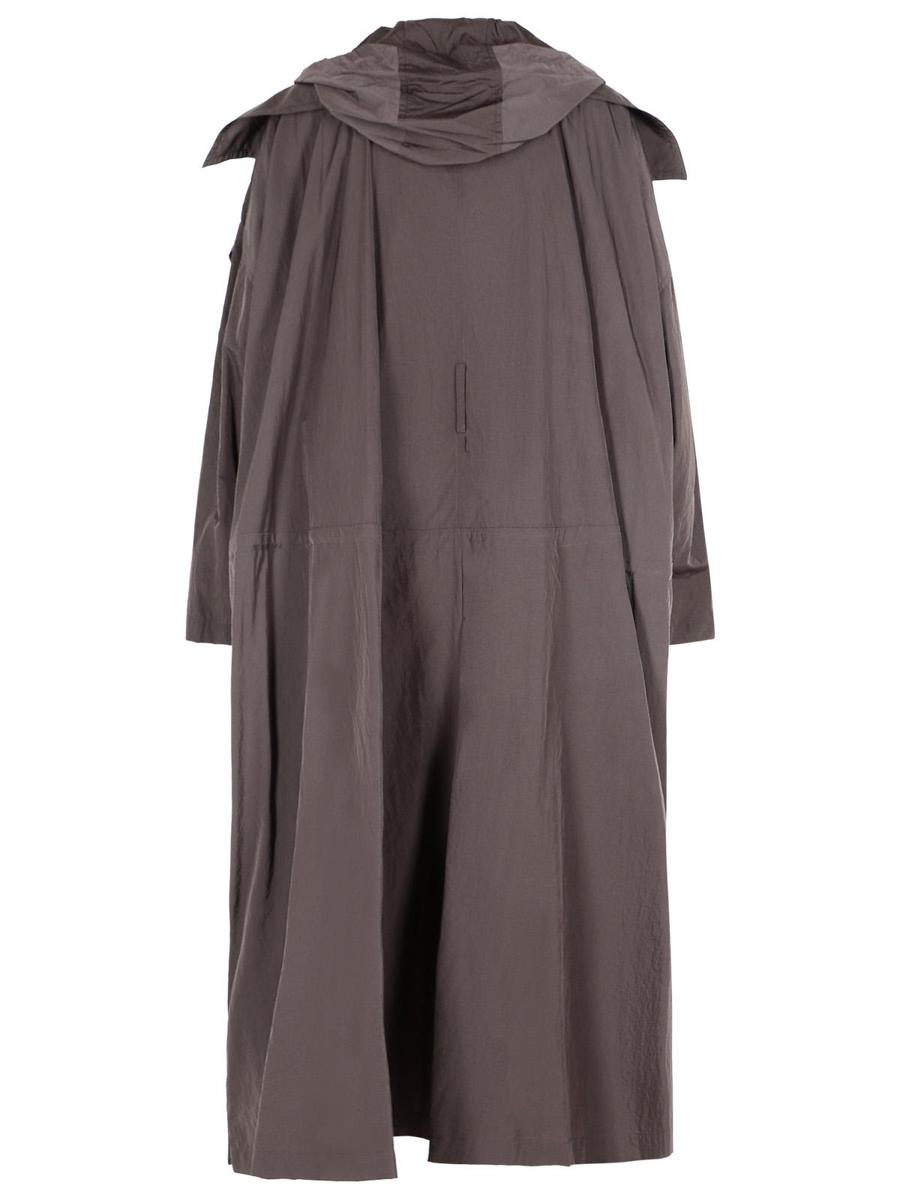 Sportmax 'Barbra' Oversize Coffee Taffeta Trench Coat
