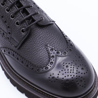 Salvatore Ferragamo Black Leather Aspen Lace Up Shoes
