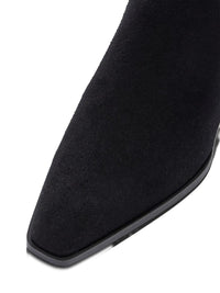 Aeyde Agata Cow Suede Leather Black Shoes