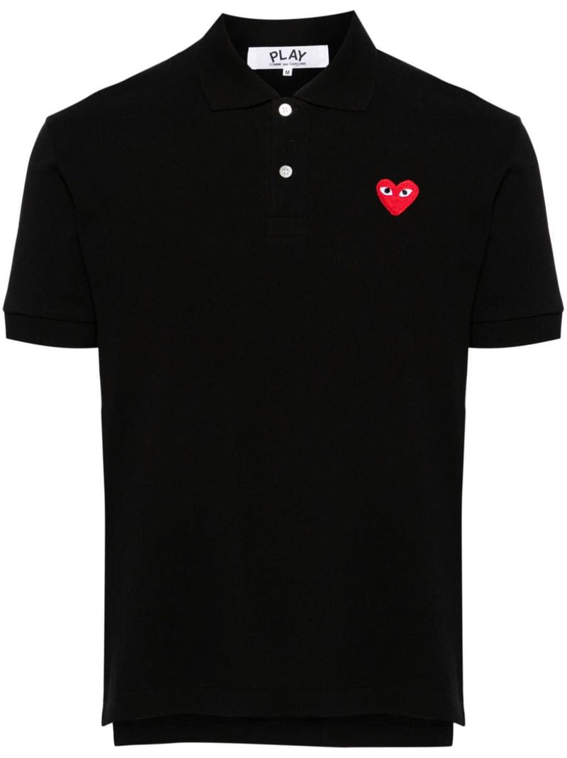 Comme Des Garçons Red Heart Cotton Plo Shirt