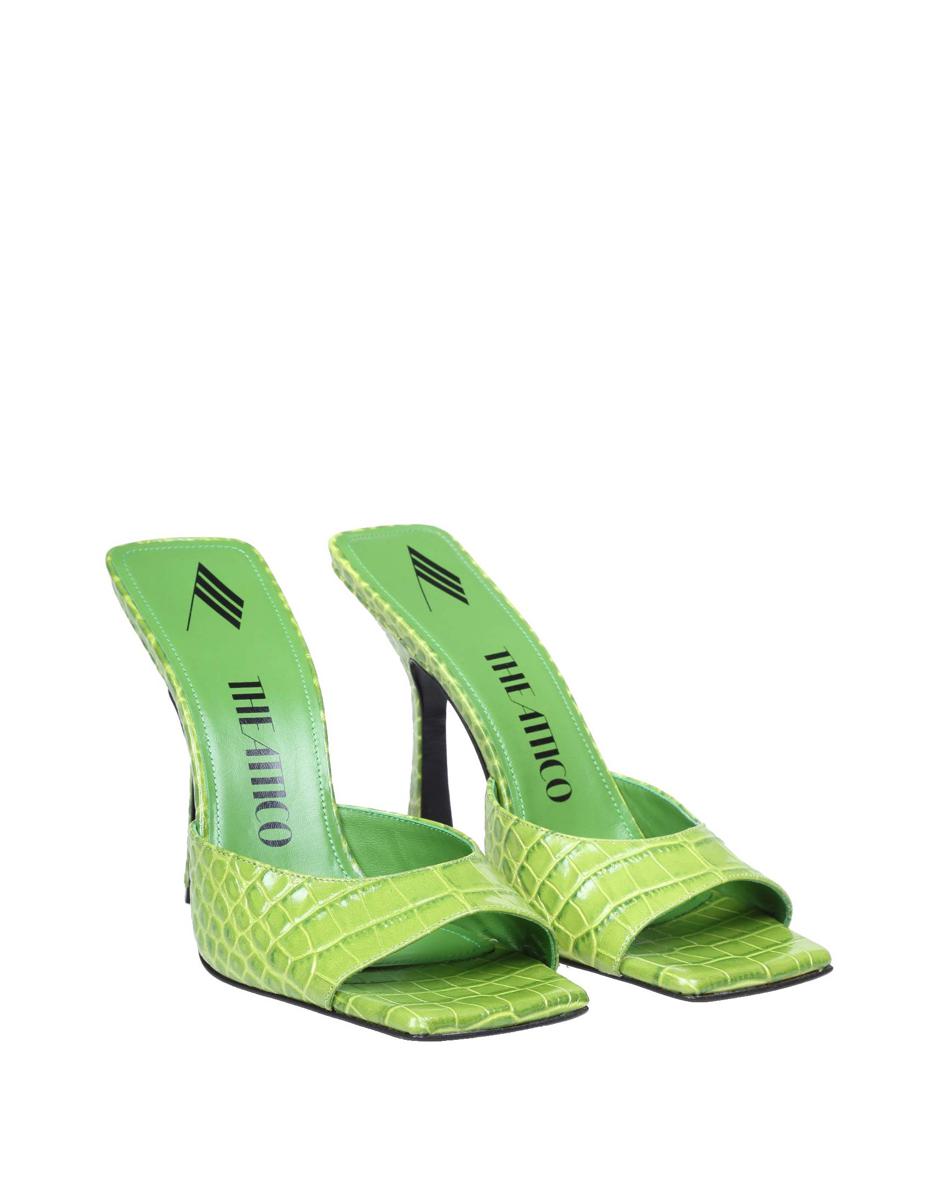 The Attico Leather Mules