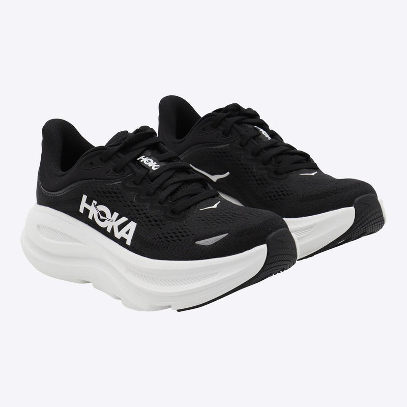 Hoka Black And White Bondi 9 Sneakers