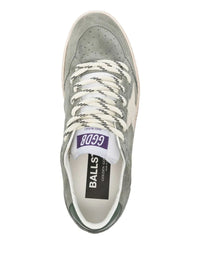 Golden Goose Ballstar Suede Upper Toe And Spur Leather Star And Heel