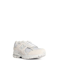 New Balance '2002R' White Mesh And Suede Sneakers