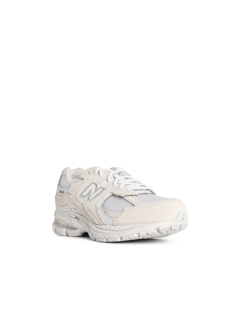 New Balance '2002R' White Mesh And Suede Sneakers