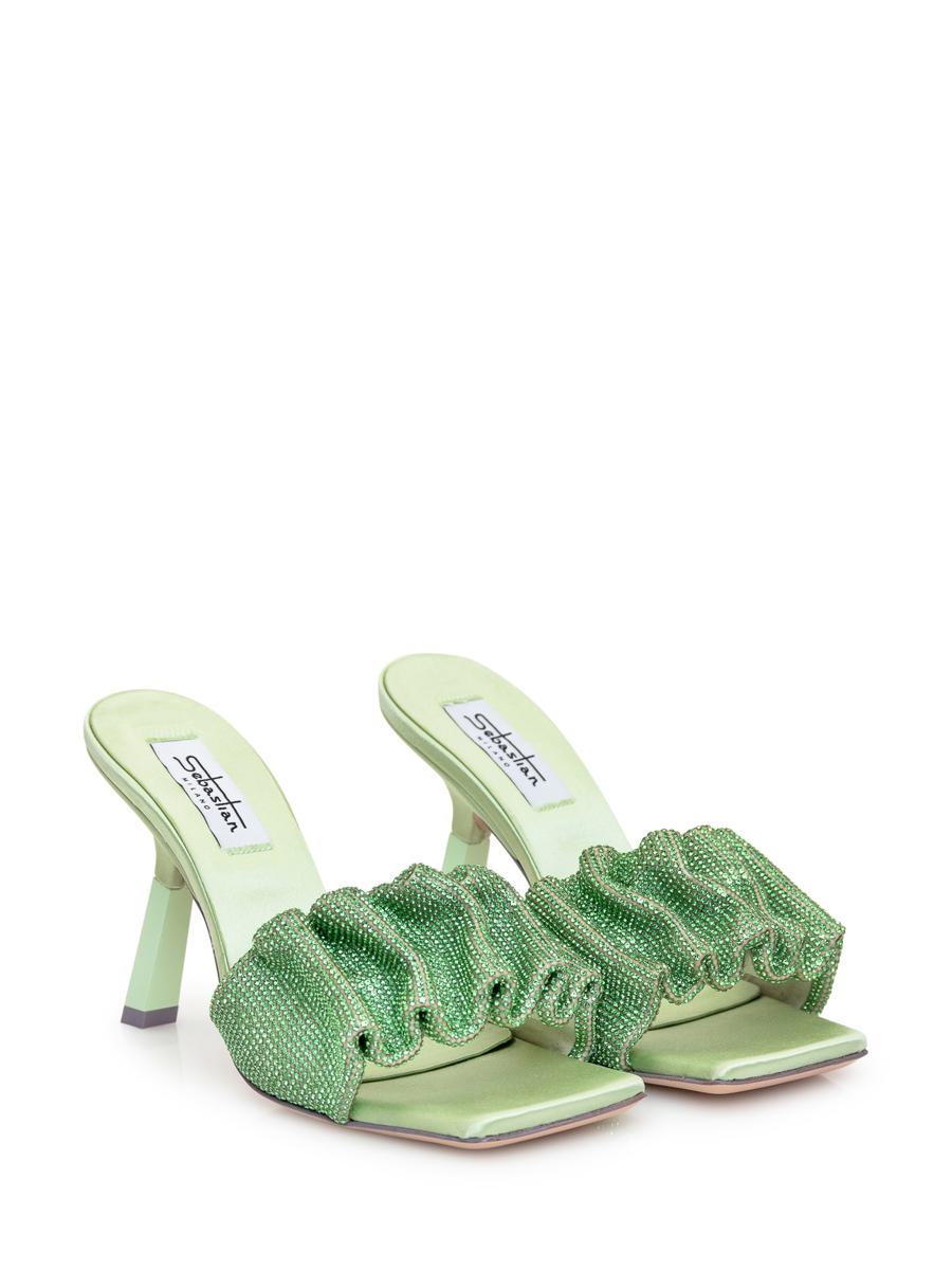 Sebastian Sandalwood Mule Cher Crystal