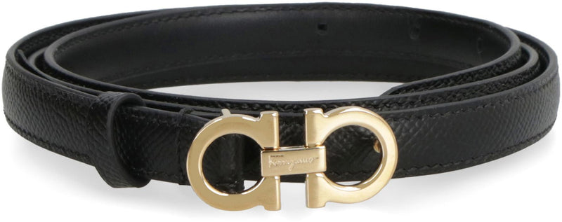 Salvatore Ferragamo Gancini Leather Belt