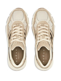 Hogan Suede, Smooth Leather And Mesh Hyperlight Sneakers Shoes