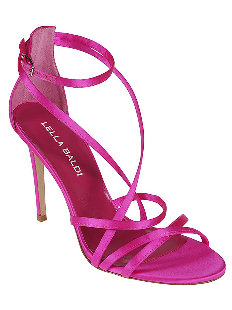 Lella Baldi Satin Sandals