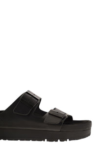 Birkenstock Arizona Platform - Slipper With Leather Buckles