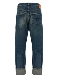R13 'Cuffed Crossover' Jeans