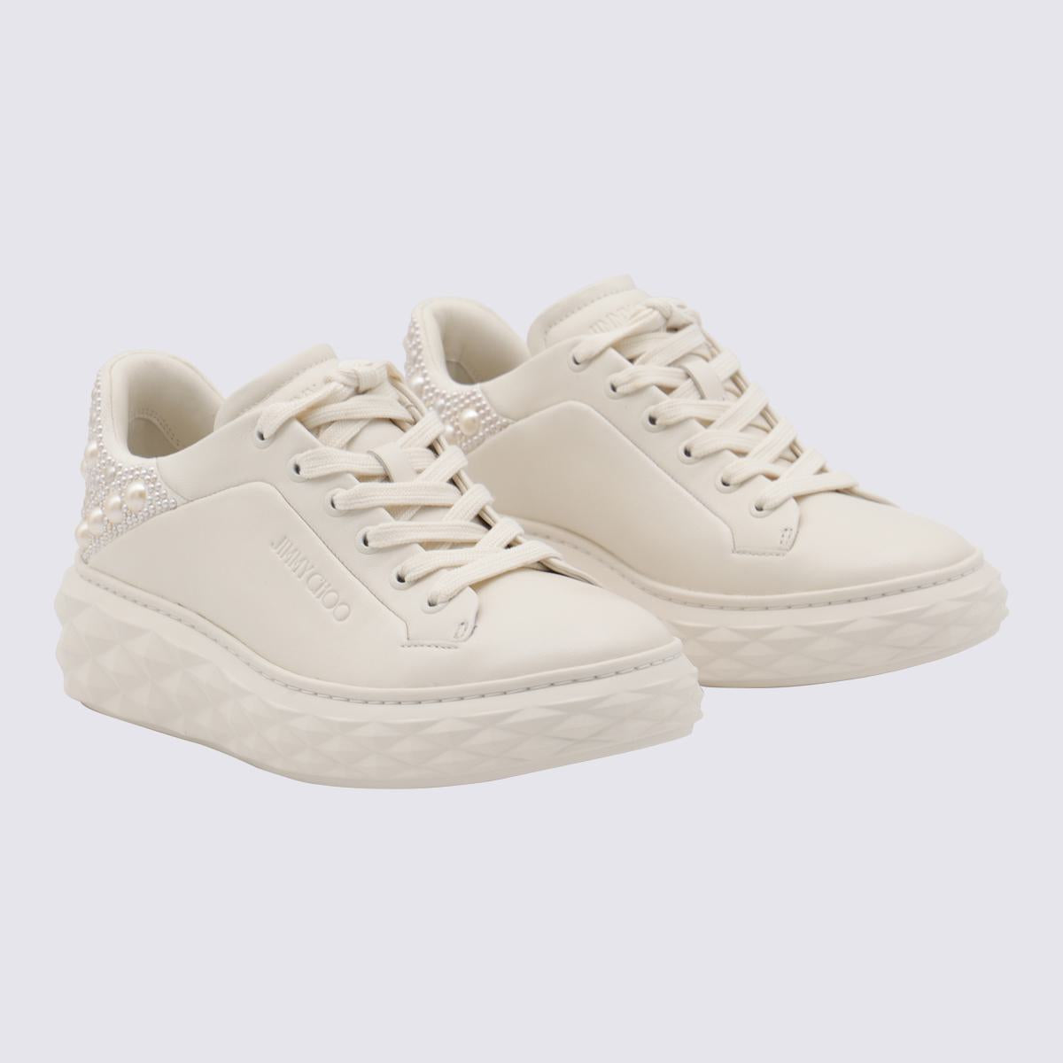 Jimmy Choo White Leather Sneakers
