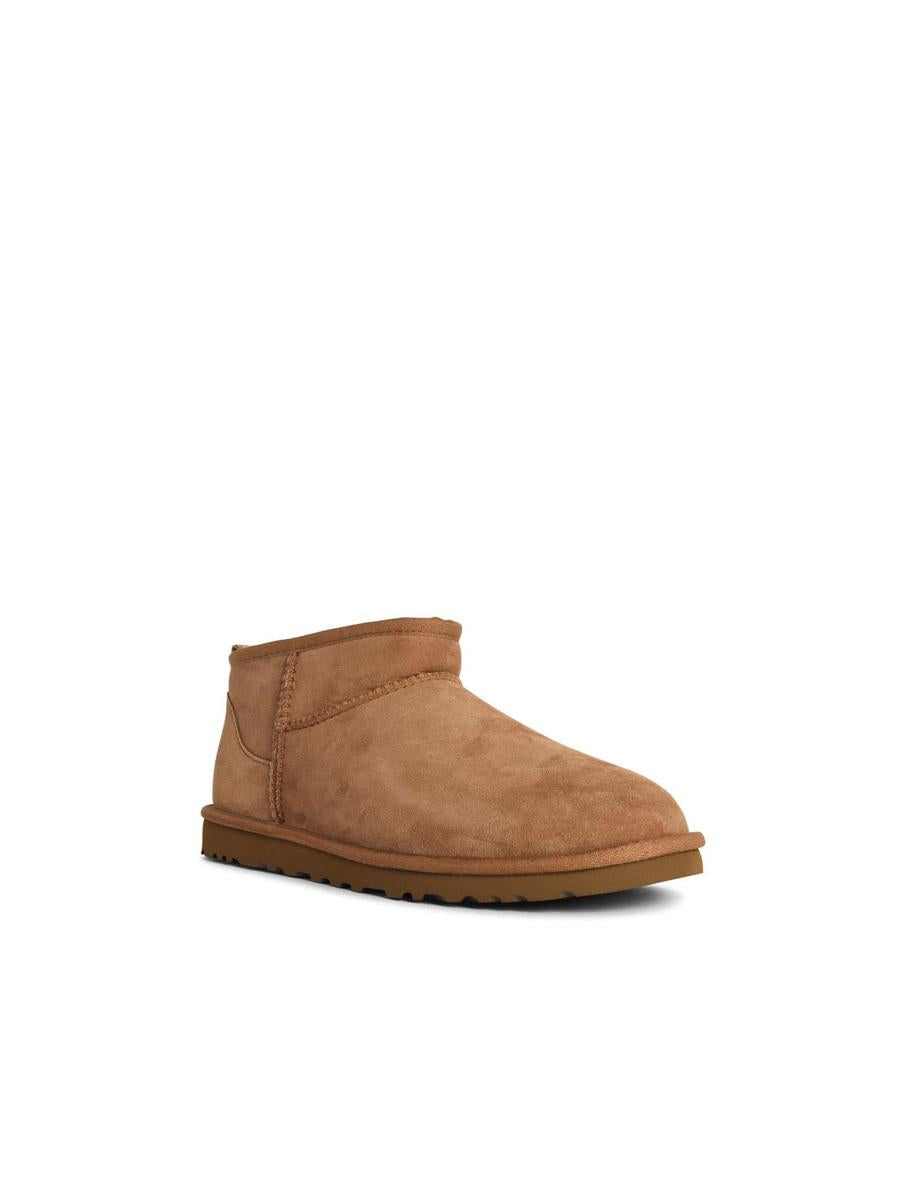 UGG 'Classic Ultra Mini' Chestnut Suede Boots