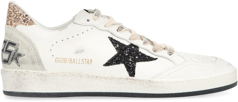 Golden Goose Ball Star Leather Low-Top Sneakers